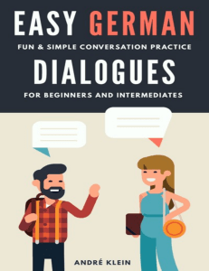 Easy German Dialogues Practice for Beginners Book