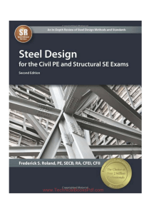 Steel Design for the Civil PE and Structural SE Exams 2nd Edition
