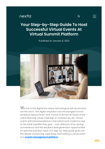 Virtual summit platform