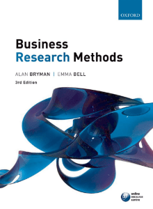 Business Research Methods - 3rd Edition