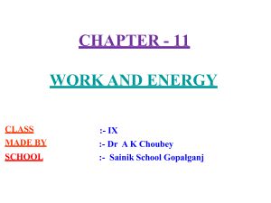 class 9  work energy ppt