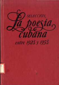 1981-La poesía cubana entre 1923 y 1958-enrique sainz