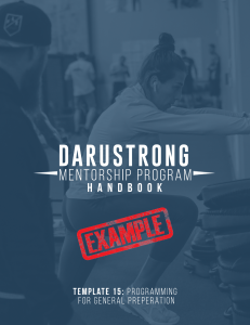 Daru Strong Mentorship Handbook Sample - Template 15 - GPP
