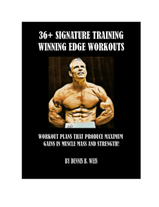 36 Signature Training Workout Programs
