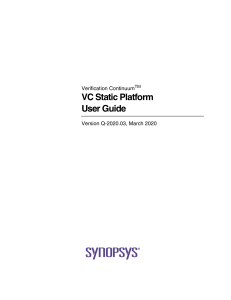 VC Static Platform User Guide