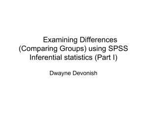 comparinggroupsspsSPSS