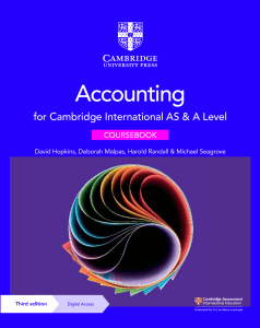 Cambridge International AS & A Level accounting COURSEBOOK 2022
