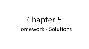 Chapter 5 - HW- Solutions