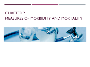 2 Measuring health morbidity and mortality