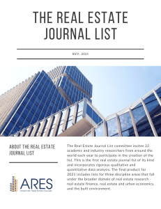 real estate journal list 202