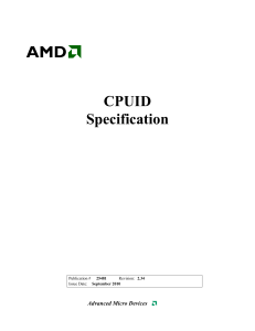 AMD CPUID