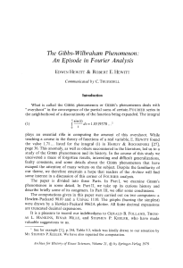 {E. HeWitt} Gibbs Phenomenon