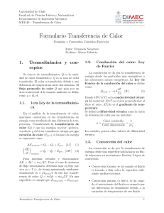 Formulario Transferencia de Calor C1