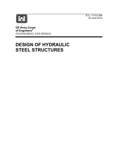 DESIGN OF HYDRAULIC STEEL STRUCTURES