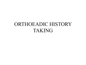 4-Orthopedic history taking 