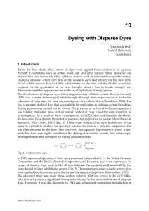 InTech-Dyeing with disperse dyes