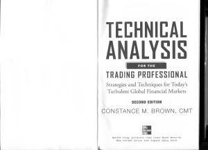 Technical Analysis for the Trading Professional - Strategies and Techniques for Today’s Turbulent Global Financial Markets 2nd edition 2012