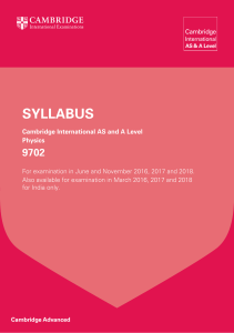 9702 y16 sy-A-Level Physics Syllabus