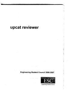 UPCAT Reviewer