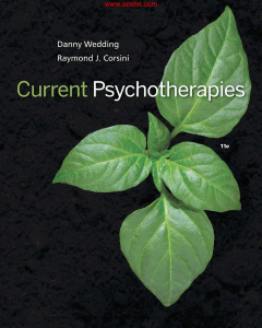 Current Psychotherapies: Textbook Overview