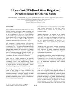 A Low-Cost GPS-Based Wave Height and Direction Sensor for Marine Safety