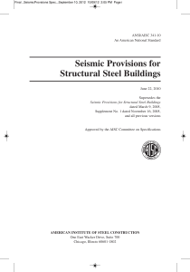 AISC 341-10(Seismic Provision for Structural Steel Buildings)