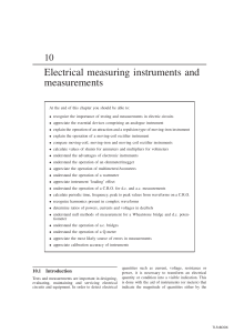 Electrical measuring instruments and mea