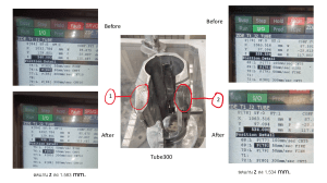 Tube300 Machine Operation Log - Z-Axis Adjustments