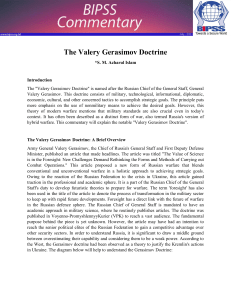 The Valery Gerasimov Doctrine