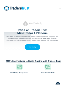 Traders Trust MetaTrader 4 Platform