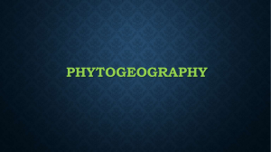 PHYTOGEOGRAPHY CBCS