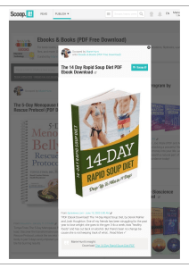 14 Day Rapid Soup Diet PDF Ebook