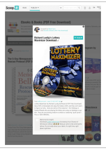 Richard Lustig's Lottery Maximizer Download PDF Book