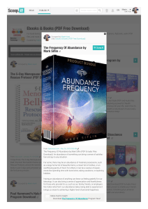 The Frequency Of AbundanceMark Siflin PDF Ebook