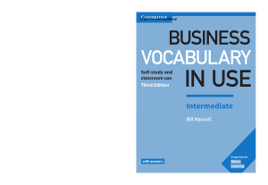 Business Vocabulary in Use Intermediate 3rd edition Bill Mascull 2017