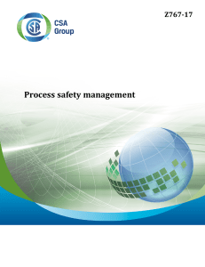 Process Safety Management Standard Z767-17