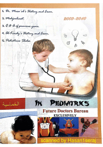 Pediatrics Course Material 2009-2010