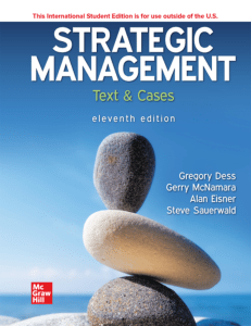 Gregory G. Dess, Gerry McNamara, Alan Eisner, Steve Sauerwald - Strategic Management  Text and Cases-McGraw Hill (2023)