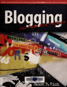 Blogging for fame and fortune -- Rich, Jason -- 2009 -- [Irvine, Calif.]  Entrepreneur Press -- 9781599183428 -- 26ee18ca63ffd5575e3ceacf21b83c30 -- Anna’s Archive