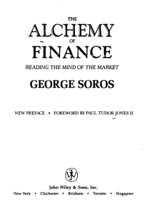 The Alchemy of Finance: Reading the Mind of the Market