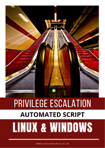 4-Privilege Escalation Automated Script Windows Linux