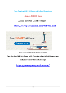 Appian ACD300 Practice Test Questions