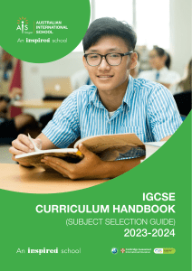 IGCSE Curriculum Handbook 2023-2024