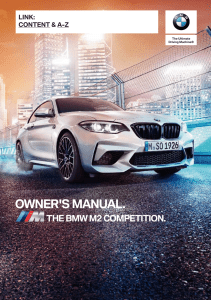 2020 BMW M2 Competition Owner's Manual