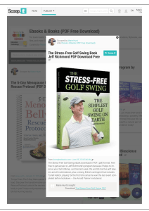The Stress-Free Golf Swing Book Jeff Richmond PDF Book Free