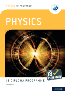 physics - ib prepared - david homer - oxford 2019