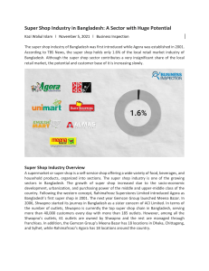 Super Shop Industry in Bangladesh