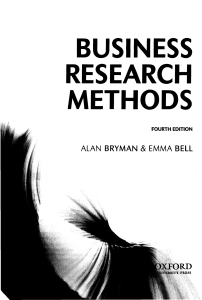 Bryman and bell research methods