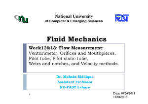 Lecture 8.5 - Flow Measurement