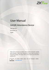 G4[QR] ATT User Manual